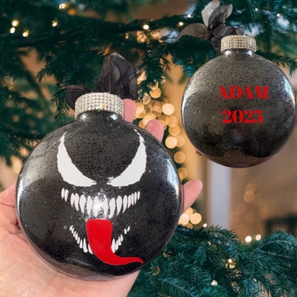 Christmas Ornament, holiday Tree Hanger, Decoration, Spiderman & Venom Set Two 2 - Picture 4 of 11
